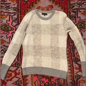 Banana republic mohair wool blend checked sweater